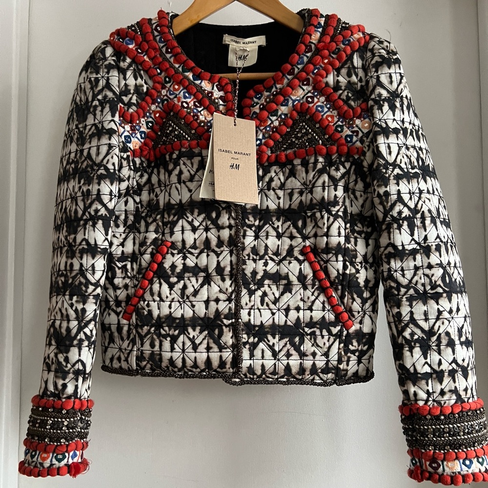 Isabel Marant x H&M embroidered jacket, rare find, NWT